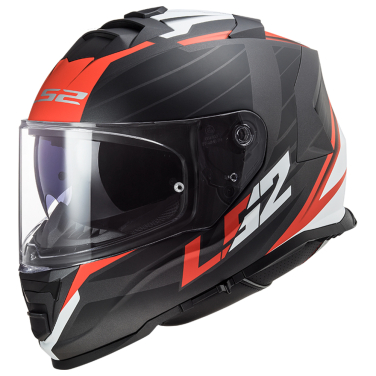 Kaciga LS2 Full Face FF800 STORM II NERVE mat crno crvena sa naočarima XL