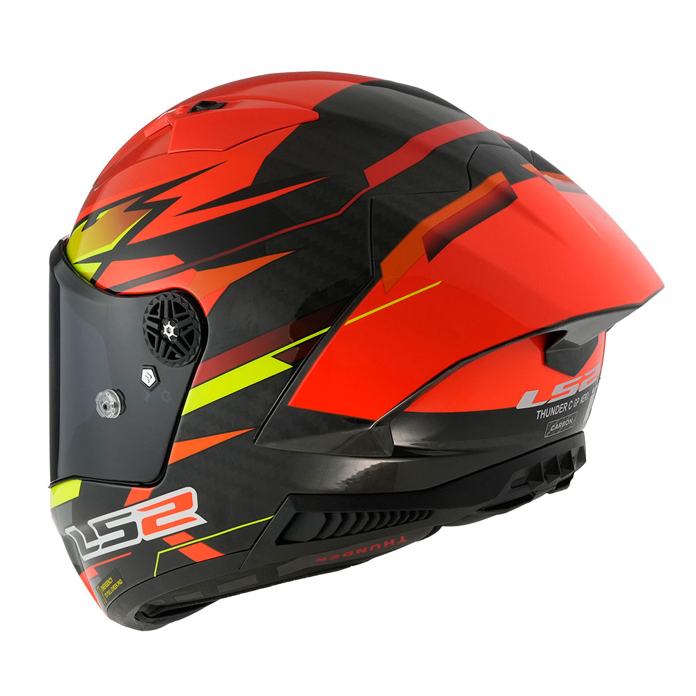 Kaciga LS2 Full Face FF805 THUNDER CARBON GP AERO FIRE crveno crna