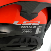 Kaciga LS2 Full Face FF805 THUNDER CARBON GP AERO FIRE crveno crna