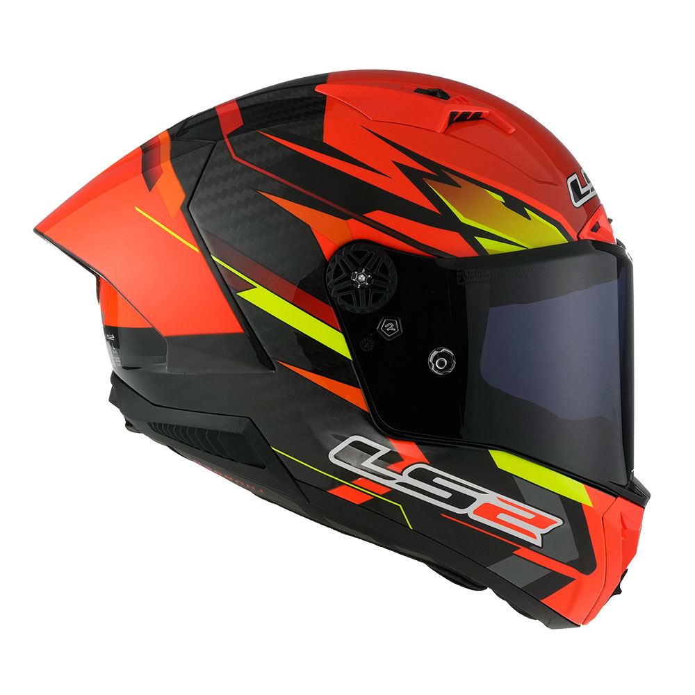 Kaciga LS2 Full Face FF805 THUNDER CARBON GP AERO FIRE crveno crna