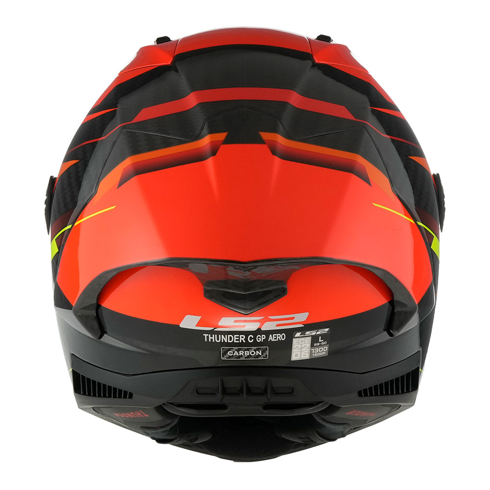 Kaciga LS2 Full Face FF805 THUNDER CARBON GP AERO FIRE crveno crna