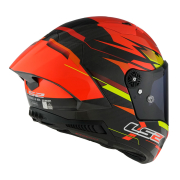 Kaciga LS2 Full Face FF805 THUNDER CARBON GP AERO FIRE crveno crna