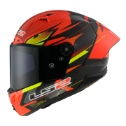 Kaciga LS2 Full Face FF805 THUNDER CARBON GP AERO FIRE crveno crna