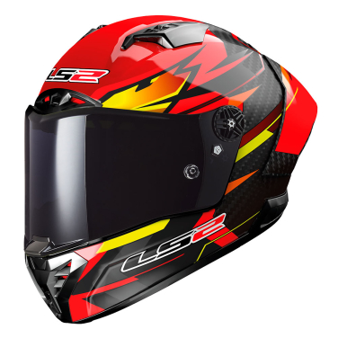 Kaciga LS2 Full Face FF805 THUNDER CARBON GP AERO FIRE crveno crna