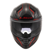 Kaciga LS2 Full Face FF811 VECTOR II ALIZER crno crvena sa naočarima L