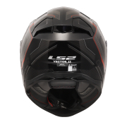 Kaciga LS2 Full Face FF811 VECTOR II ALIZER crno crvena sa naočarima M