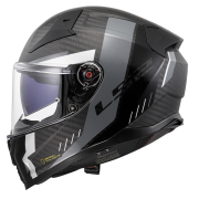 Kaciga LS2 Full Face FF811 VECTOR II CARBON GRID mat crno siva sa naočarima L