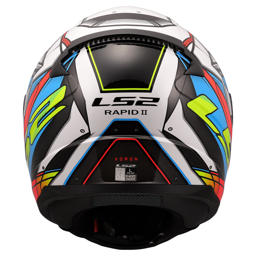 Kaciga LS2 Full Face FF353 RAPID II XDRON belo narandžasta M