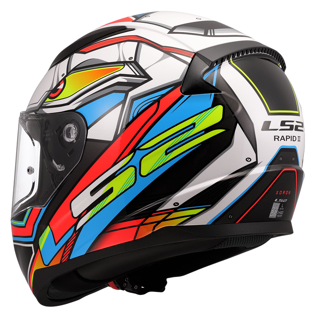 Kaciga LS2 Full Face FF353 RAPID II XDRON belo narandžasta M