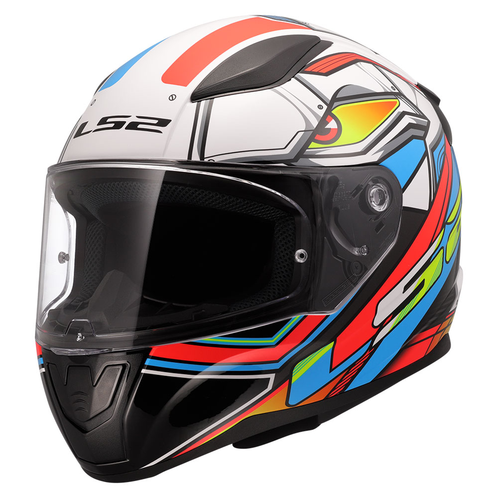 Kaciga LS2 Full Face FF353 RAPID II XDRON belo narandžasta M