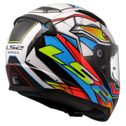 Kaciga LS2 Full Face FF353 RAPID II XDRON belo narandžasta M
