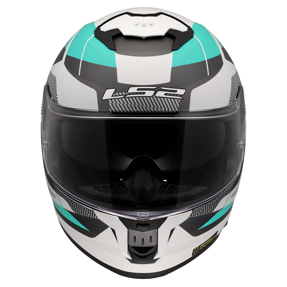 Kaciga LS2 Full Face FF808 STREAM II ROAD CYAN svetlo siva sa naočarima