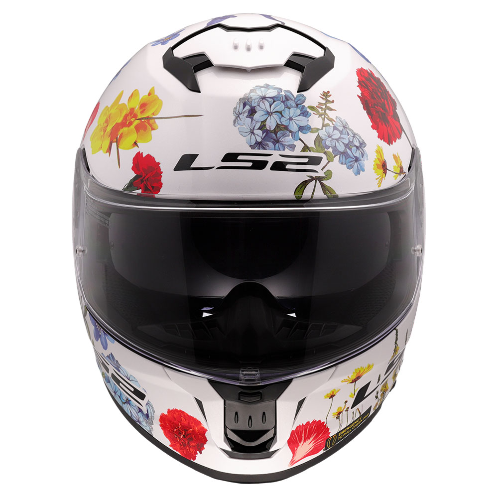Kaciga LS2 Full Face FF808 STREAM II FLOWERS bela sa naočarima XL