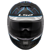 Kaciga LS2 Full Face FF808 STREAM II GALDAM crno plava sa naočarima L