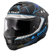 Kaciga LS2 Full Face FF808 STREAM II GALDAM crno plava sa naočarima L