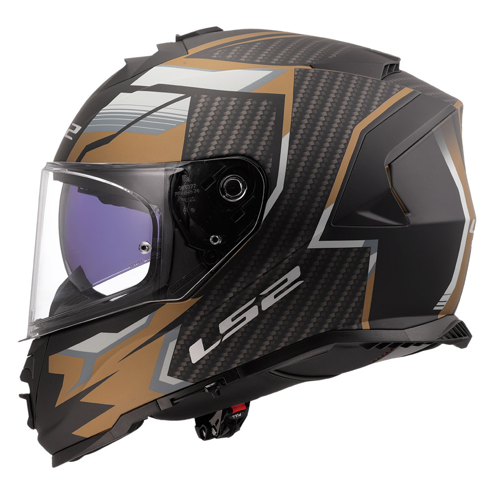 Kaciga LS2 Full Face FF800 STORM II TRACKER crno zlatna