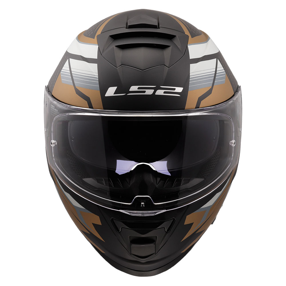 Kaciga LS2 Full Face FF800 STORM II TRACKER crno zlatna L