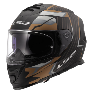 Kaciga LS2 Full Face FF800 STORM II TRACKER crno zlatna L