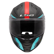 Kaciga LS2 Full Face FF811 VECTOR II CARBON GRID plavo crvena sa naočarima L