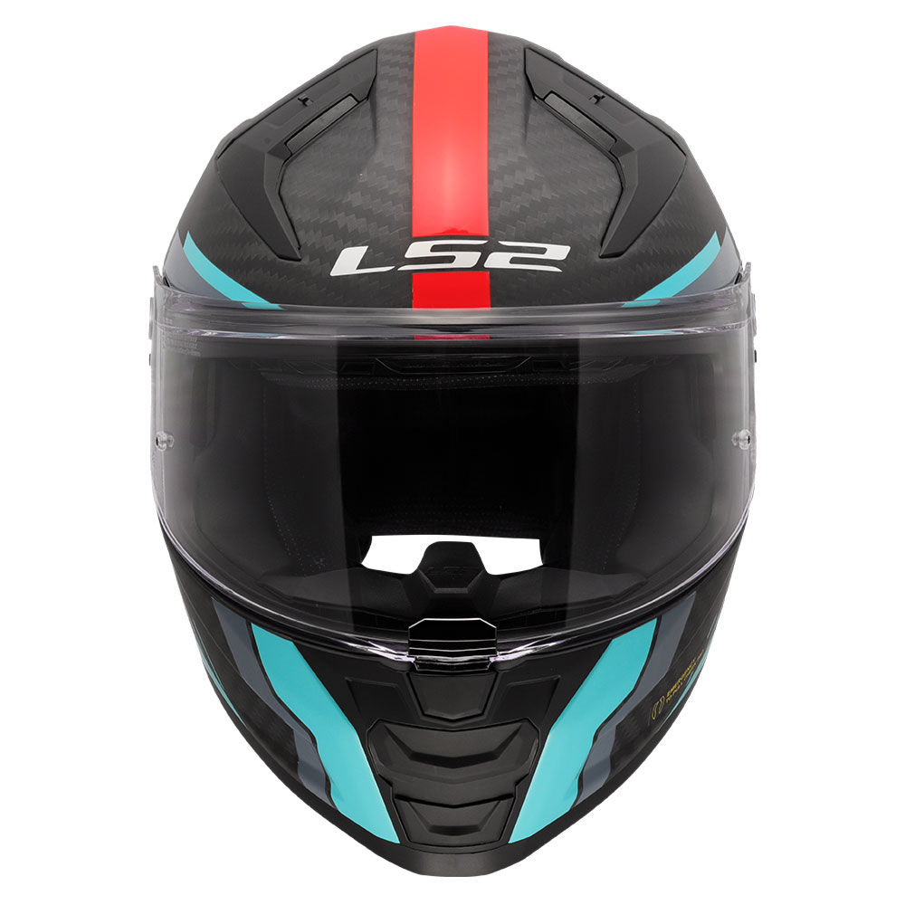 Kaciga LS2 Full Face FF811 VECTOR II CARBON GRID plavo crvena sa naočarima L