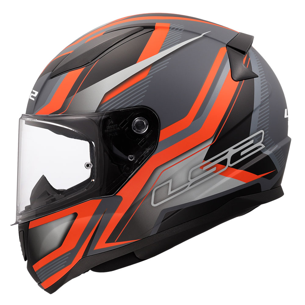 Kaciga LS2 Full Face FF353 RAPID II FLITZ narandžasto siva 3XL