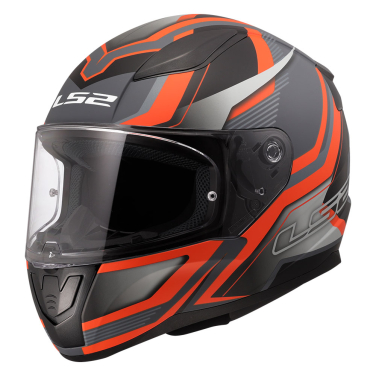 Kaciga LS2 Full Face FF353 RAPID II FLITZ narandžasto siva XL