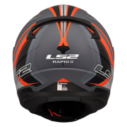 Kaciga LS2 Full Face FF353 RAPID II FLITZ narandžasto siva XL