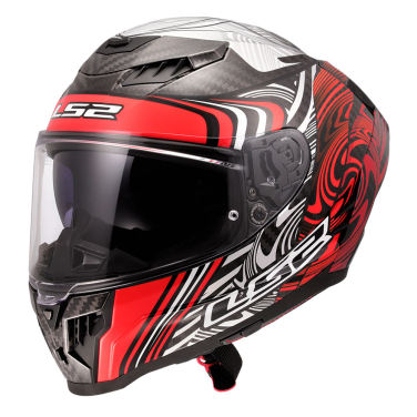 Kaciga LS2 Full Face FF807 DRAGON CARBON ENTHUM crvena 3XL