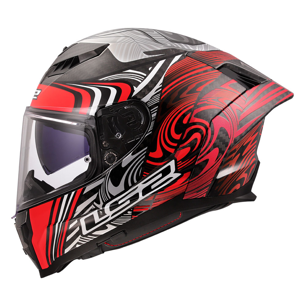 Kaciga LS2 Full Face FF807 DRAGON CARBON ENTHUM crvena 3XL