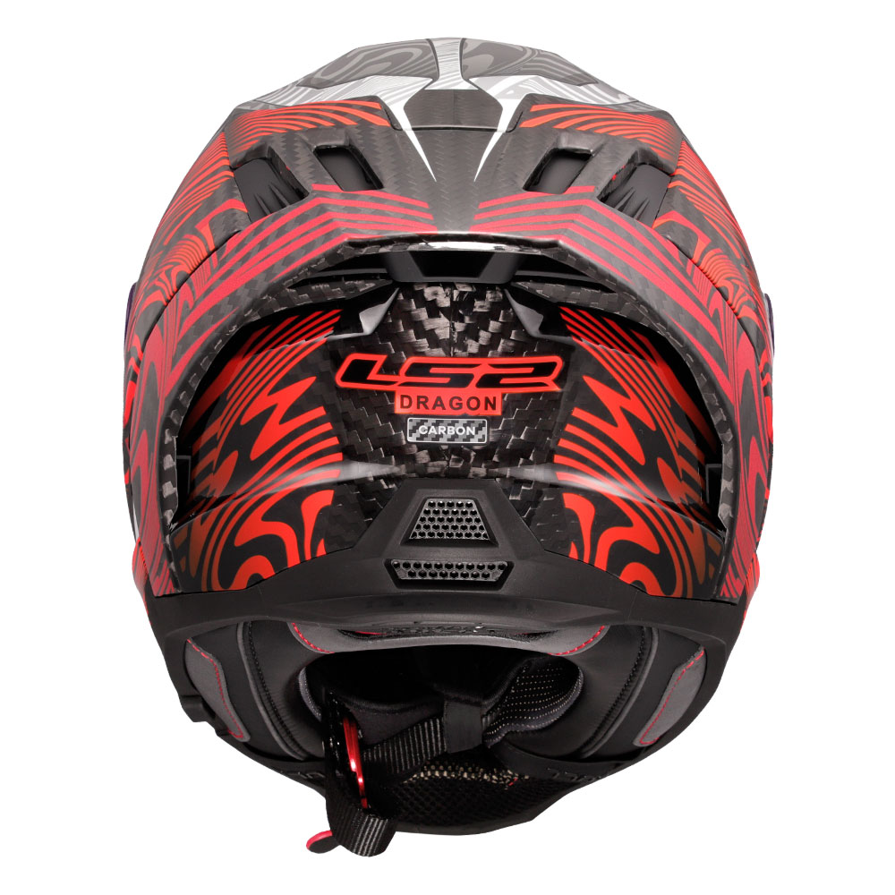 Kaciga LS2 Full Face FF807 DRAGON CARBON ENTHUM crvena 3XL