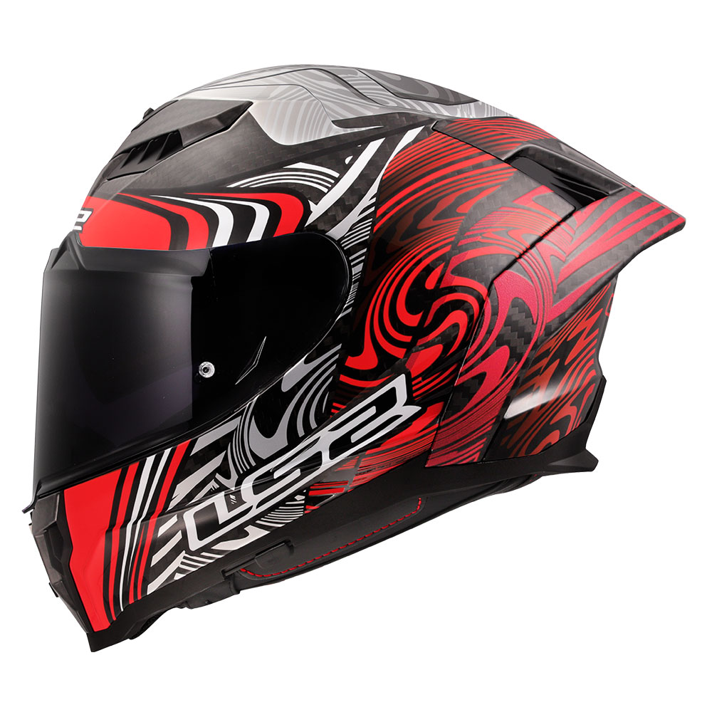 Kaciga LS2 Full Face FF807 DRAGON CARBON ENTHUM crvena XXL