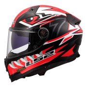 Kaciga LS2 Full Face FF811 VECTOR II BUNDRI crno crvena XL