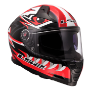 Kaciga LS2 Full Face FF811 VECTOR II BUNDRI crno crvena