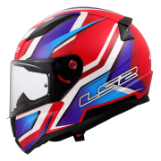 Kaciga LS2 Full Face FF353 RAPID II FLITZ belo plavo crvena L