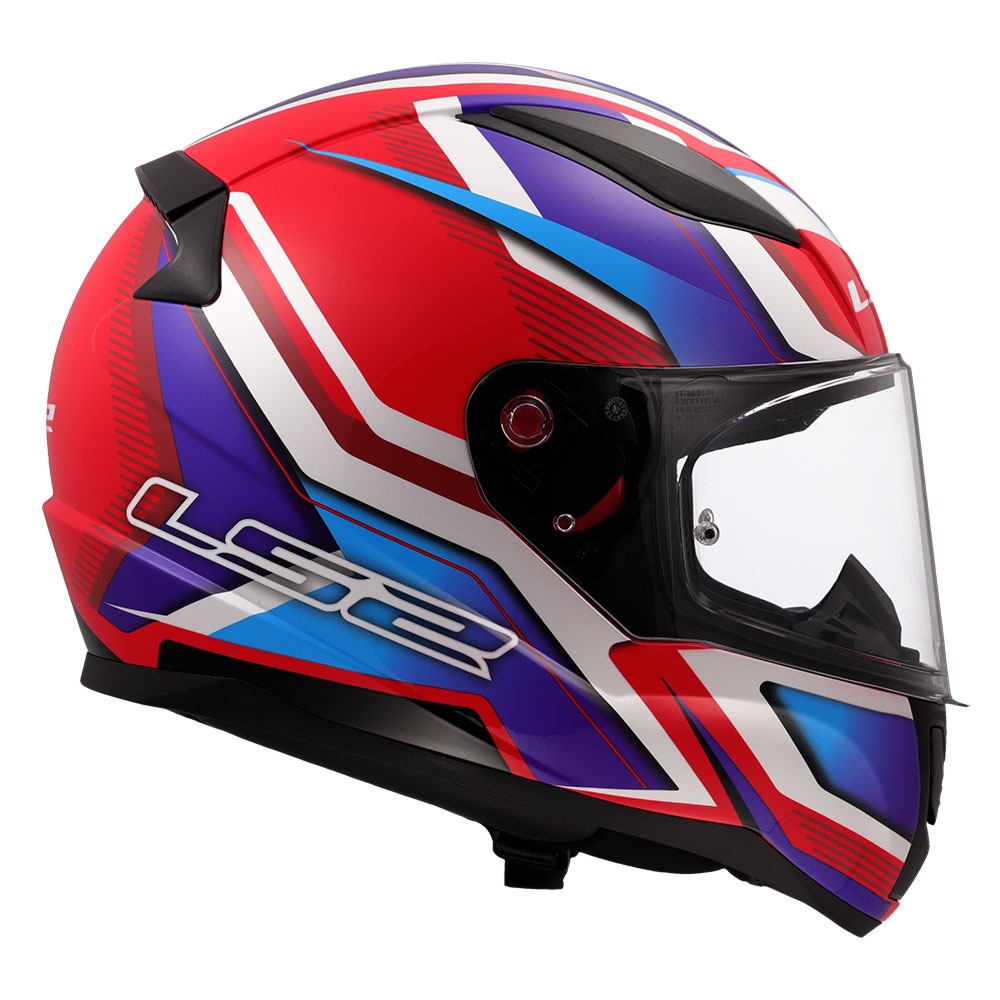 Kaciga LS2 Full Face FF353 RAPID II FLITZ belo plavo crvena L
