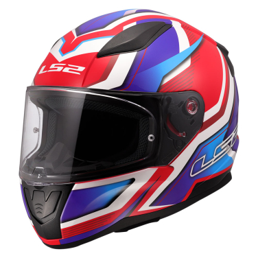 Kaciga LS2 Full Face FF353 RAPID II FLITZ belo plavo crvena L