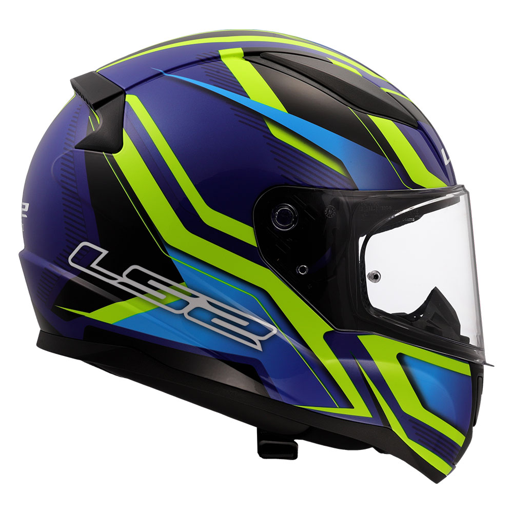 Kaciga LS2 Full Face FF353 RAPID II FLITZ žuto plava 3XL