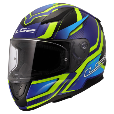 Kaciga LS2 Full Face FF353 RAPID II FLITZ žuto plava 3XL