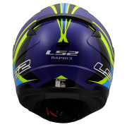 Kaciga LS2 Full Face FF353 RAPID II FLITZ žuto plava 3XL
