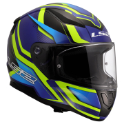 Kaciga LS2 Full Face FF353 RAPID II FLITZ žuto plava 3XL