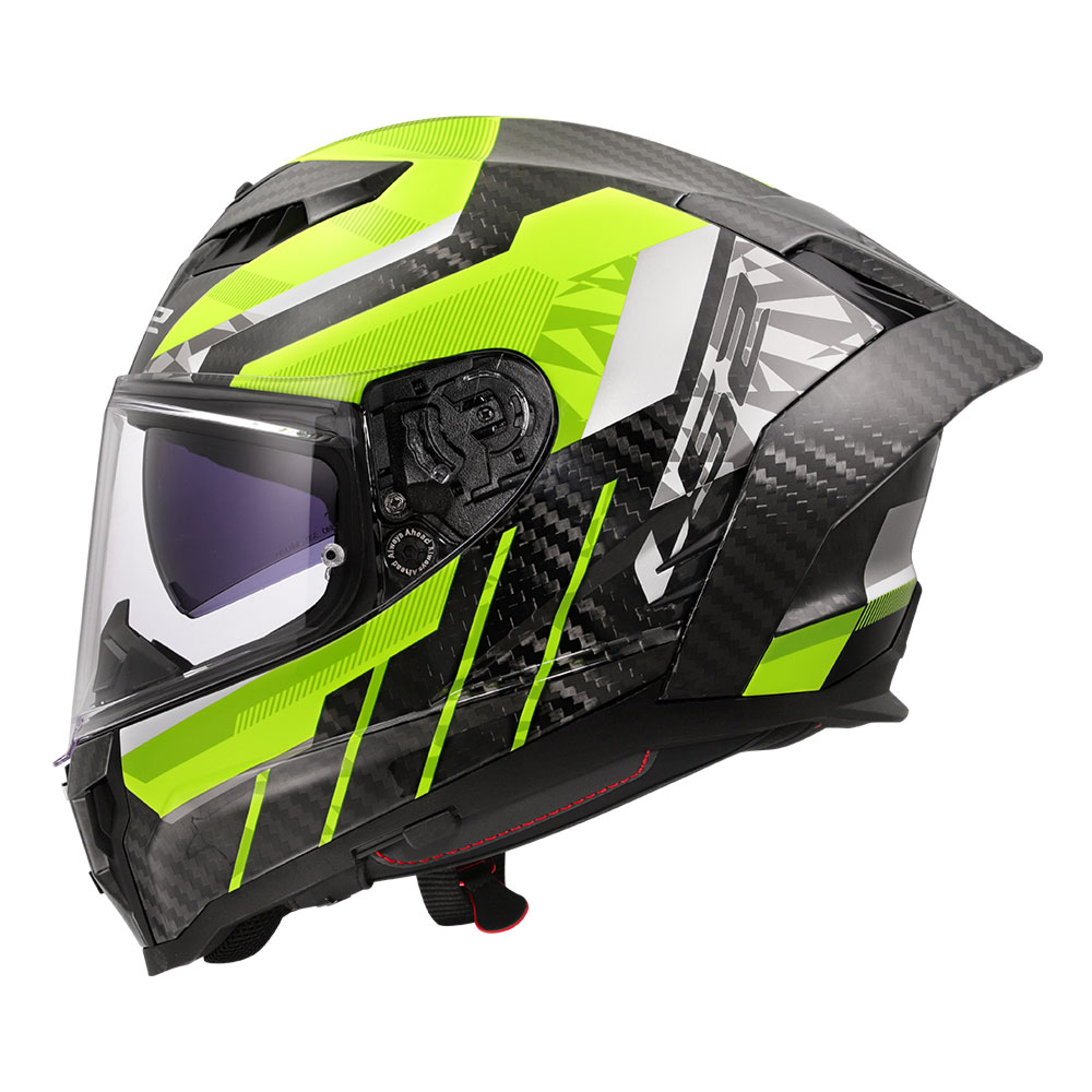 Kaciga LS2 Full Face FF807 DRAGON CARBON TRAX žuta S