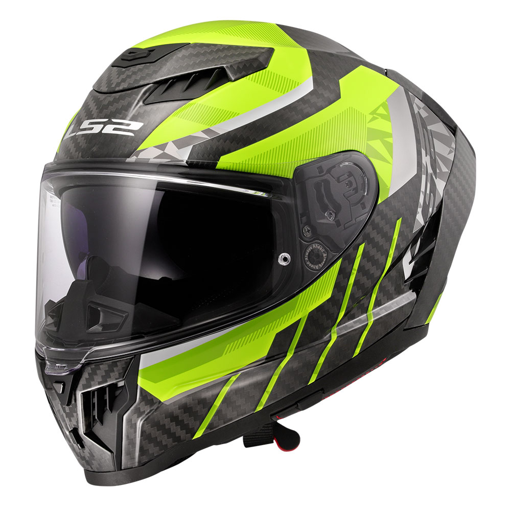Kaciga LS2 Full Face FF807 DRAGON CARBON TRAX žuta S