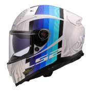 Kaciga LS2 Full Face FF811 VECTOR II FREEDOM belo siva XXL