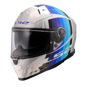 Kaciga LS2 Full Face FF811 VECTOR II FREEDOM belo siva XXL