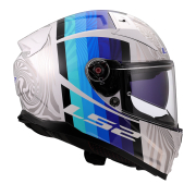 Kaciga LS2 Full Face FF811 VECTOR II FREEDOM belo siva XXL