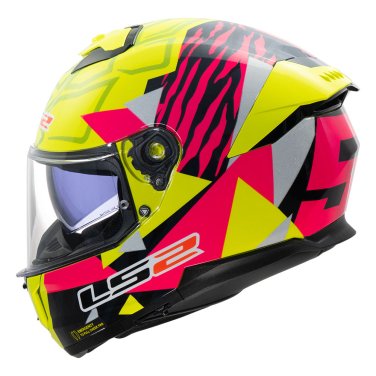 Kaciga LS2 Full Face FF808 STREAM II TIGER žuto roza L