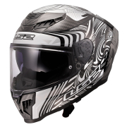Kaciga LS2 Full Face FF807 DRAGON CARBON ENTHUM srebrna S