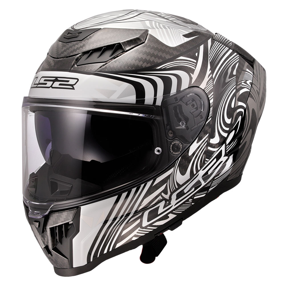 Kaciga LS2 Full Face FF807 DRAGON CARBON ENTHUM srebrna S