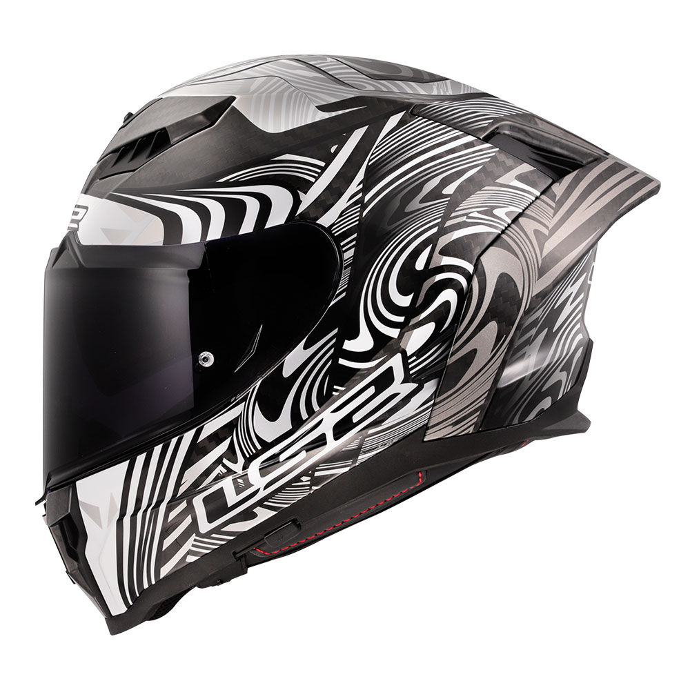 Kaciga LS2 Full Face FF807 DRAGON CARBON ENTHUM srebrna S