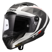 Kaciga LS2 Full Face FF805 THUNDER CARBON GP AERO RAUTE belo siva M